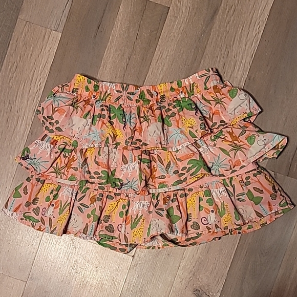 Mini Boden Other - BODEN Girls Colorful Ruffled Skirt w/ Animal Print Size 11-12 yrs (10/12 girls)